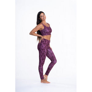 Leggings - Warrior Rose Hibiscus