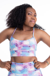 Sports Bra - Inline Lagoon