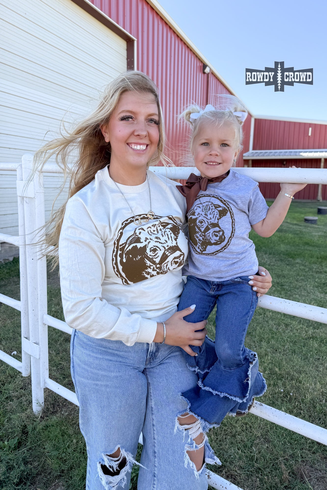 Happy Hereford Long Sleeve Tee
