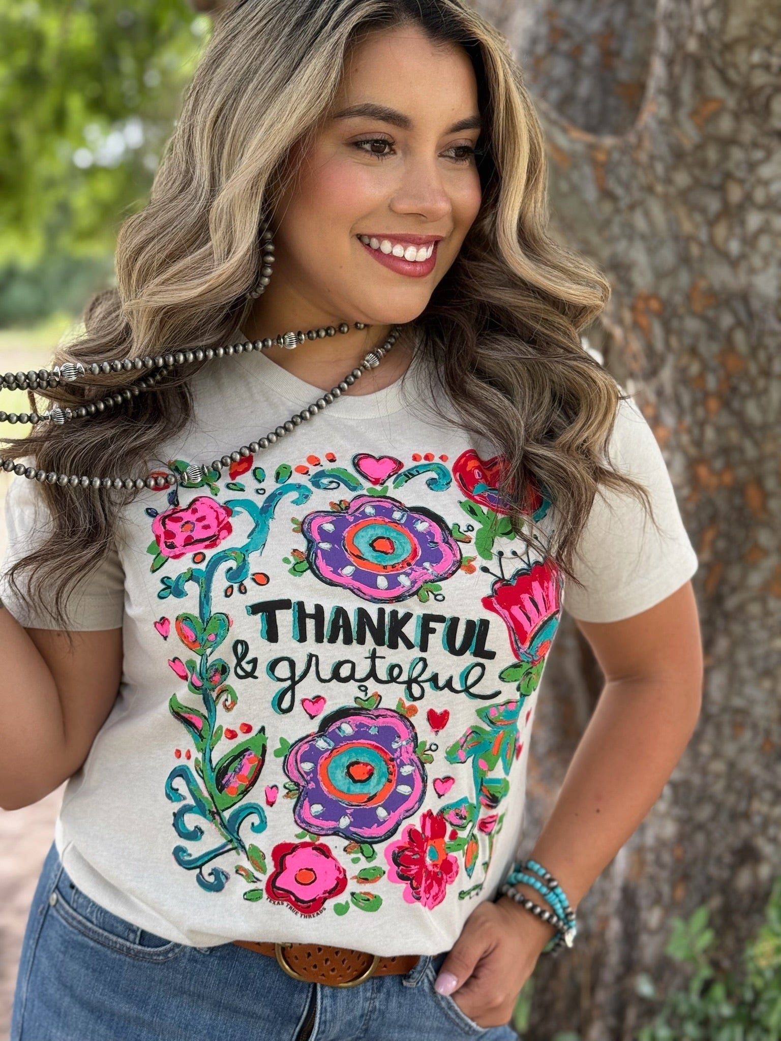 Callie Ann Stelter Thankful & Grateful Tee and Sweatshirt