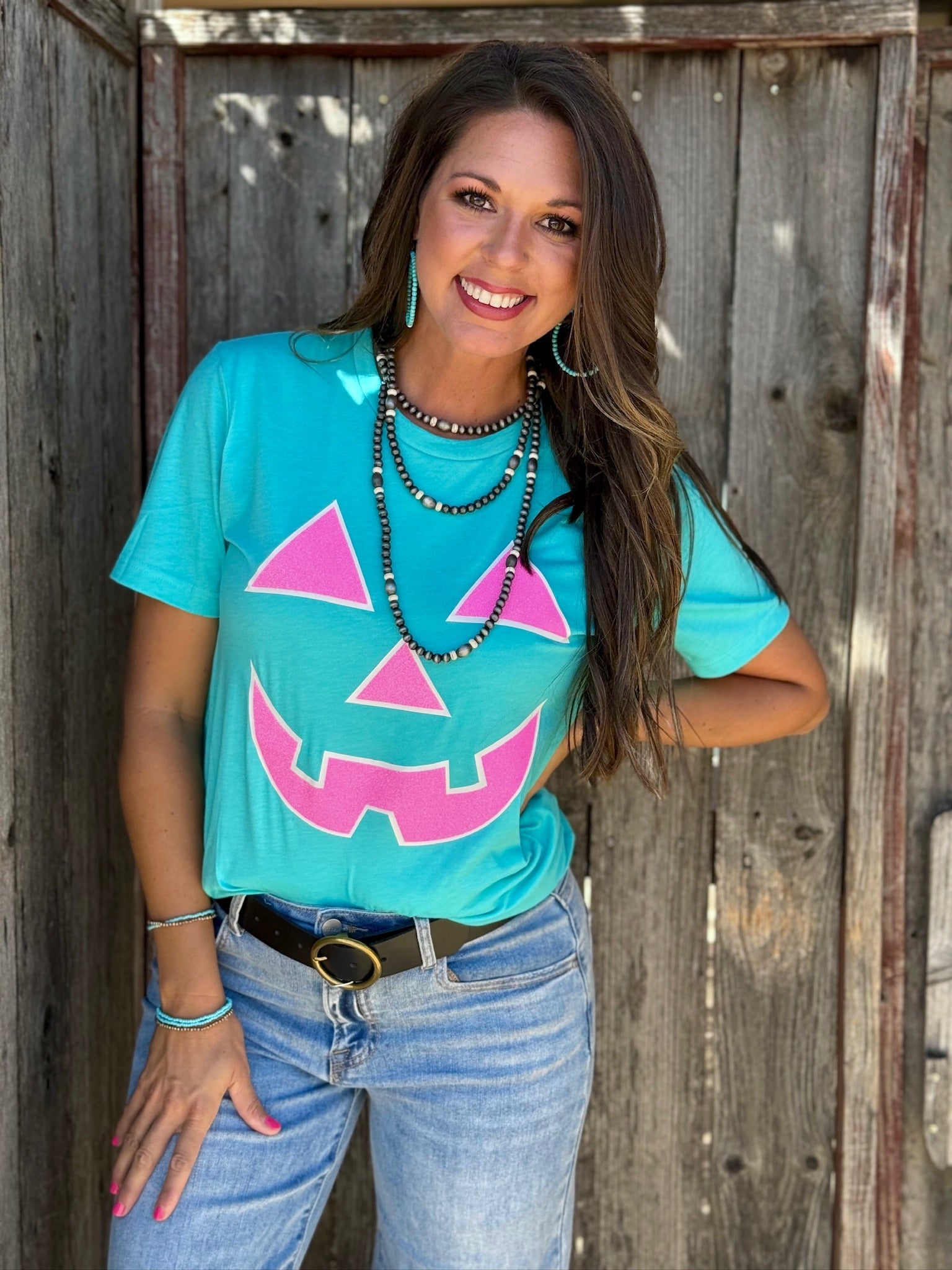 Glitter Jack O' Lantern Tee