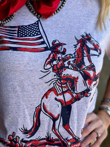 Patriotic Cowboy Tee