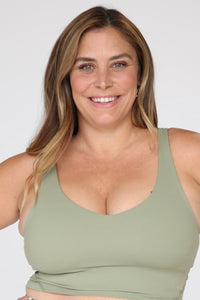 Sports Bra - Bold Matcha Green