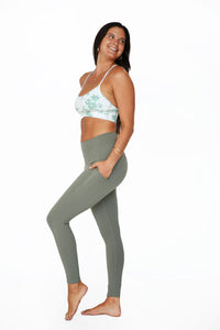 Leggings - Warrior (Solids) Olive Mid Green