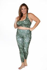 Leggings - Warrior Wailea Olive