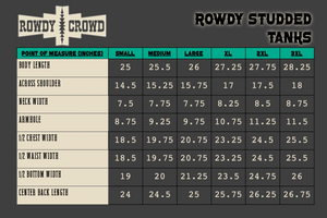 CREAM- Rowdy Studded Tank
