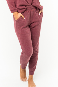 Pants - Boardwalk Jogger Dark Wine