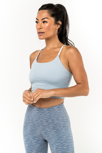 Sports Bra - Pathways Aquamarine